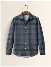 Grey Checks Full Sleeves Shirt