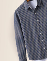 BK Micro Checks Full Sleeves Shirt