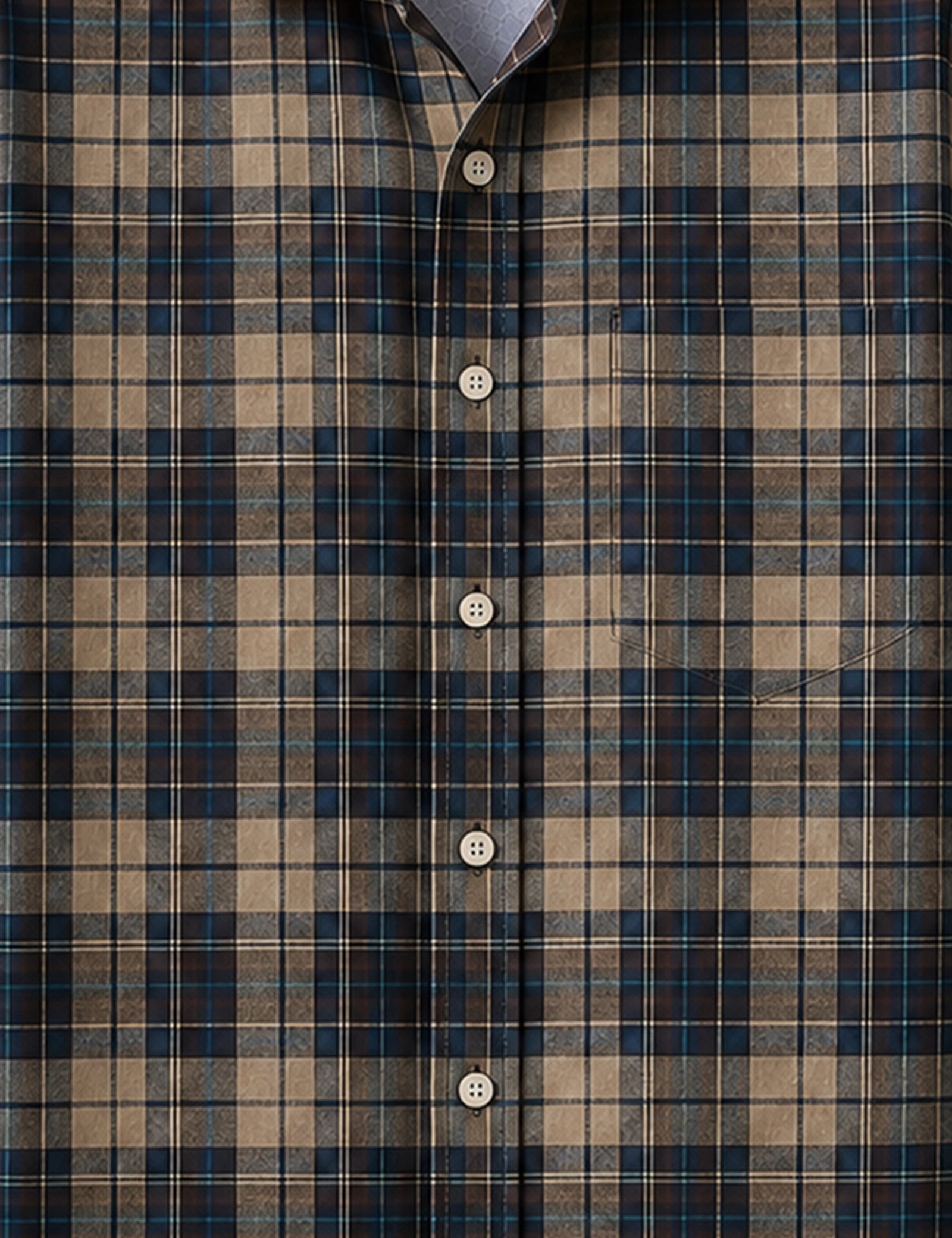 Black Checks Full Sleeves Shirt