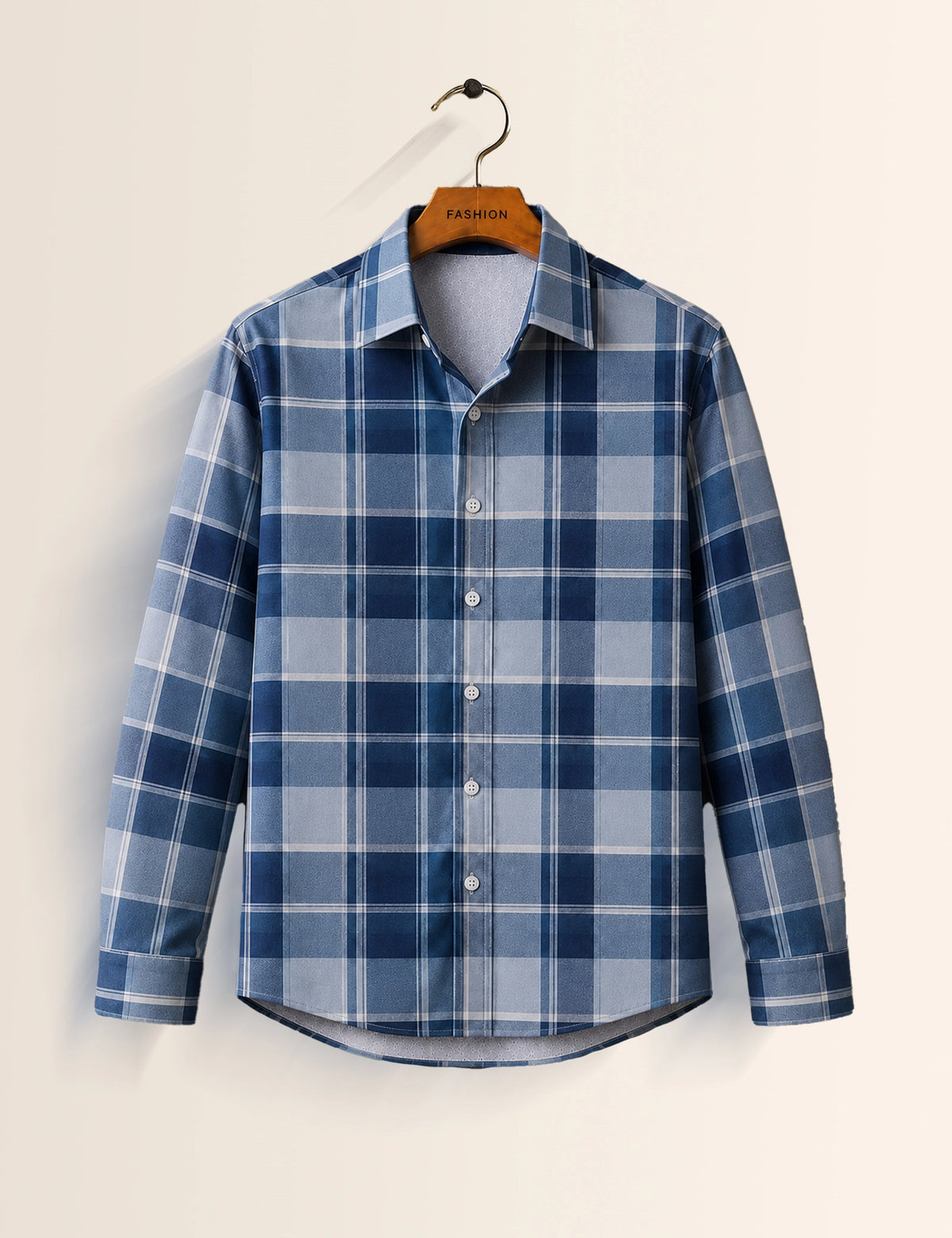 Blue Checks Full Sleeves Shirt
