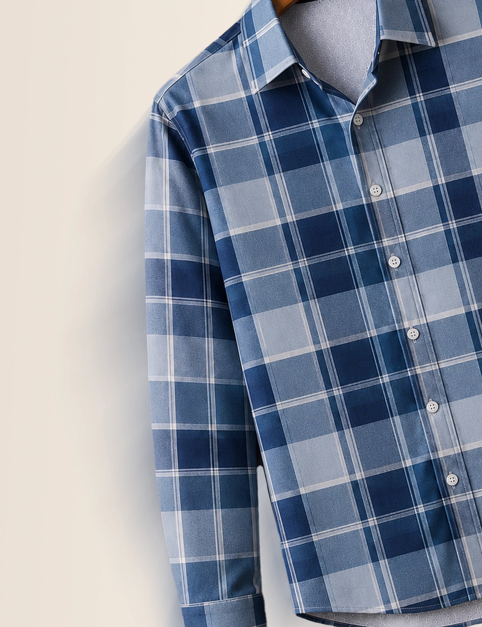 Blue Checks Full Sleeves Shirt