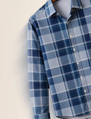 Blue Checks Full Sleeves Shirt