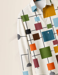 Multi Square Full Sleeves Shirt